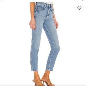 FREE PEOPLE NWOT Stove Pipe Straight Leg High Rise Jeans in Out West Blue 24